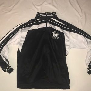 NBA Brooklyn Nets crewneck zipper up sweater